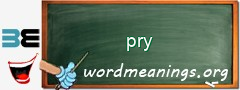 WordMeaning blackboard for pry